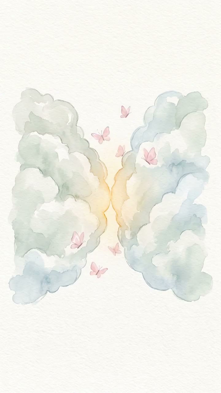 Modèle Ciel Ouvert — Les nuages s'écartent sur la lumière — soleil souriant et grand ciel.
